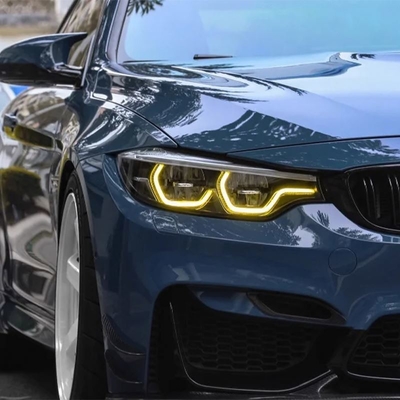 Другие цвета Лимон желтый Ангельские глаза DRL светодиодный фары для BMW F80 M3 F32 F82 M4 F36