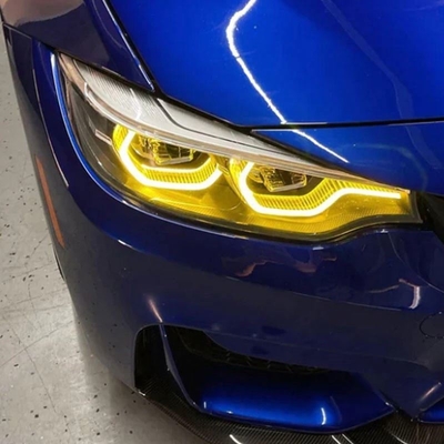 Другие цвета Лимон желтый Ангельские глаза DRL светодиодный фары для BMW F80 M3 F32 F82 M4 F36