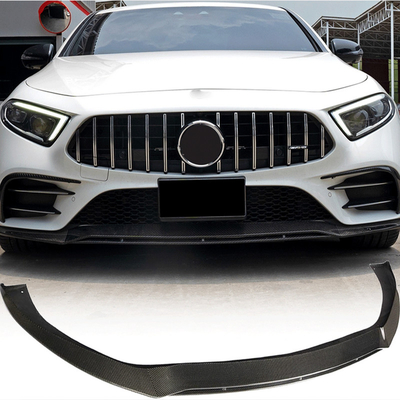 Другие Углеродные волокна C257 Передний бампер Лип Сплитер Подбородок Для Mercedes Benz CLS CLS 400 Sport CLS53 AMG 2018 2019
