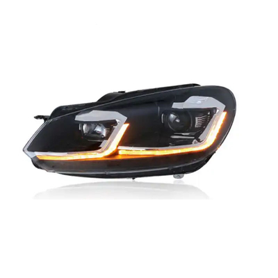 VW Golf 6 светодиодный фары DRL Сигнальная лампа HID Bi Xenon Автоаксессуары 2008-2012