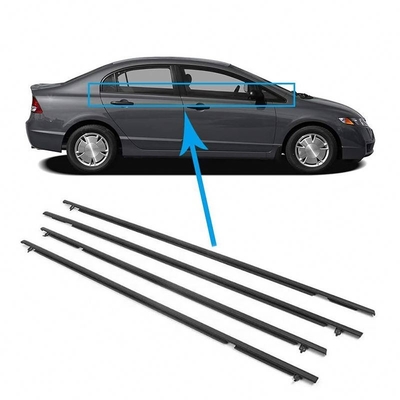 Большой запас резиновой автомобильной двери погода полоса для Honda Civic 72950-Sna-A01 72910-Sna-A01