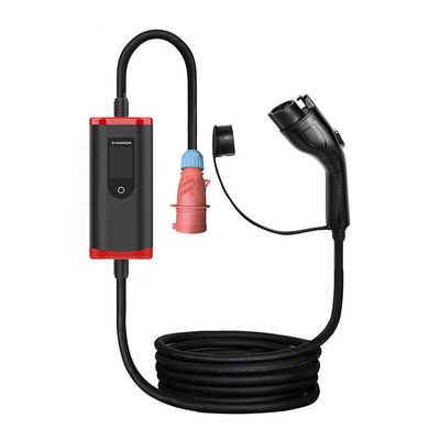 Переносное зарядное устройство IP65 8A-32A регулируемого типа 1 для электромобилей с напряжением 2000 В