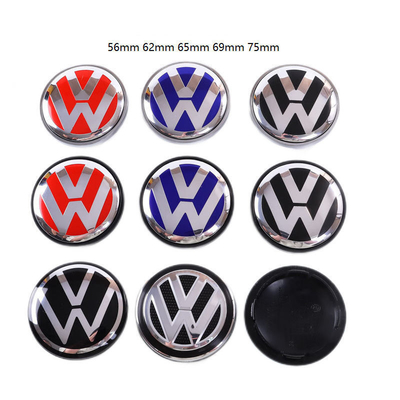 Volkswagen Car Wheel Center Cover в пластике 68 мм 56 мм с синим индивидуальным дизайном