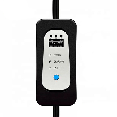 110V-240V AC Type 2 Электромобильное портативное зарядное устройство для электромобилей с регулируемым током Schuko