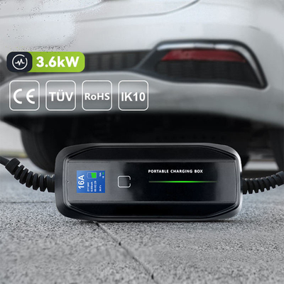 16A портативный зарядное устройство для электромобилей типа 1/типа 2 IP67 подключение легко переносимый зарядное устройство