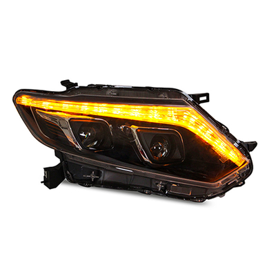 14-16 Сборка фар X-Trail с модифицированным светодиодным линзом и сигналом поворота воды