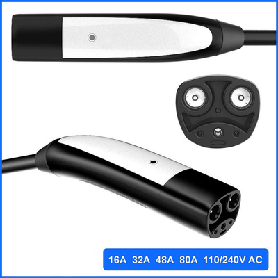 16A 32A 48A 50A 80A портативный электрический зарядный кабель с стандартным розеткой NACS TESLA