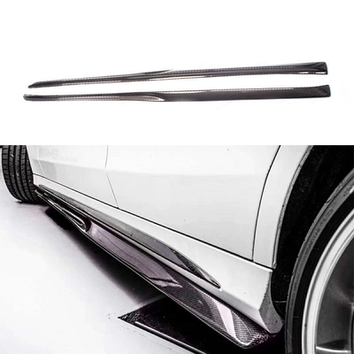 225*20*24 см Углеродные волокна боковой защитный юбки для Mercedes Benz W205 C205 Sport