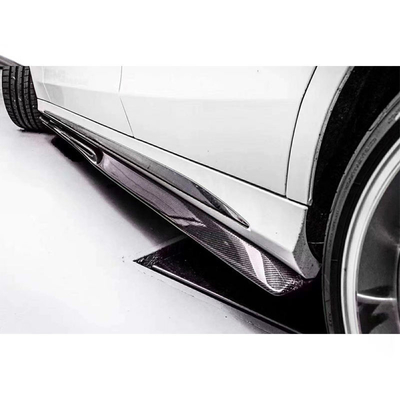 225*20*24 см Углеродные волокна боковой защитный юбки для Mercedes Benz W205 C205 Sport