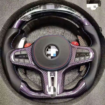 Рулевое колесо из кожи из углеродного волокна для BMW F10 F30 E60 E90 G30 E46 E92