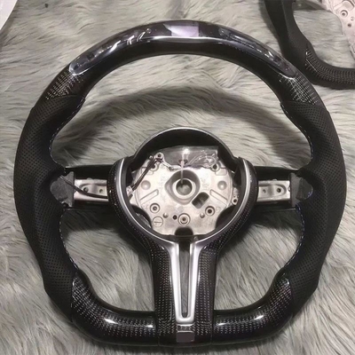BMW F10 F30 E60 E90 G30 E46 E92 Руль из углеродного волокна и черной кожи