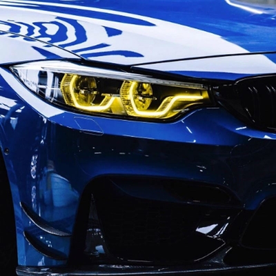Другие Для Bmw M3 M4 Csl Drl Светодиодные панели G80 G22 G82 G23 G26 Дневные светофоры Лимонный Желтый