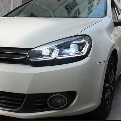 Golf 6 Фары 2009-2012 светодиодный проектор линза динамический сигнал Drl Автомобильные аксессуары