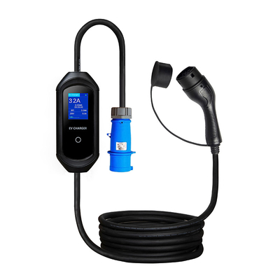 LED-индикатор 7 Kw EV Wallbox для зарядки электромобилей ICCB L235xW100xH52 мм