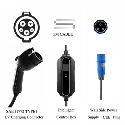 110V / 230V AC портативная станция зарядки электромобилей типа 2 типа 1 Gbt Ev зарядка