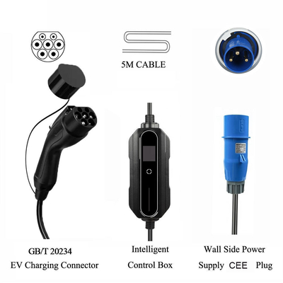 110V / 230V AC портативная станция зарядки электромобилей типа 2 типа 1 Gbt Ev зарядка