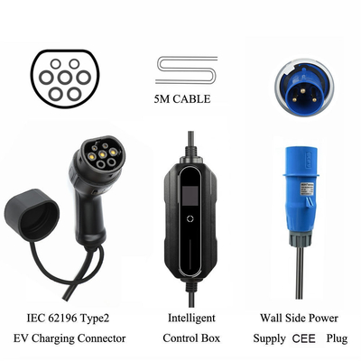 Заменить портативное зарядное устройство типа 1/2 Ev Быстрые зарядные станции для автомобилей 7 кВт Зарядное устройство для электромобилей IP66