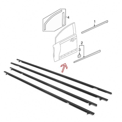 Внешняя дверная полоса 72950-Sna-A01 72910-Sna-A01 для Honda Civic 100% протестирована