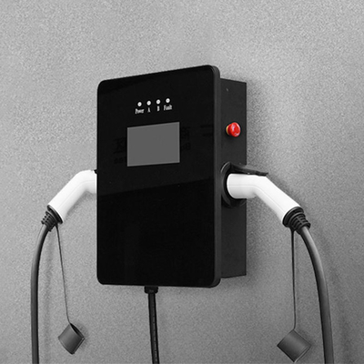 Электрические автомобили EV зарядное кабель с двойным пистолетом 32A 16A 3.5Kw тип 1 к типу 2 в черном