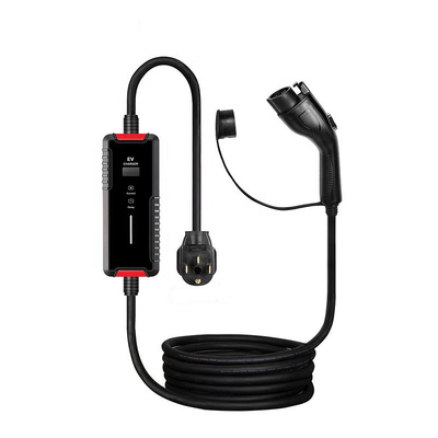 7 кВт портативная EV зарядная станция уровня 2 Wall Box EV зарядное устройство с 0,96 &quot;LCD экрана