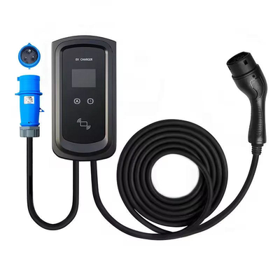 5M Type 2 TPU Jacket Electric Car Ev Charger с светодиодным дисплеем и стандартом интерфейса типа 2