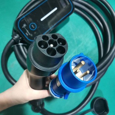 GBT Type1/Type2 Портативное зарядное устройство для электромобилей мощностью 7 кВт, ток 16А 32А, регулируемый для замены/ремонта