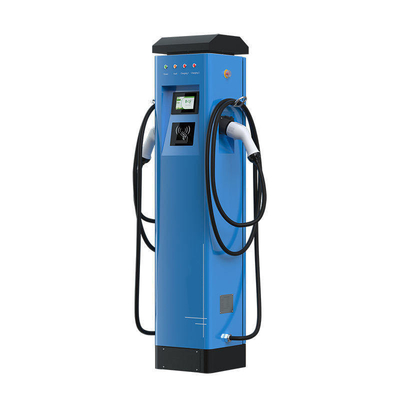 OCPP 1.6 Двойные пушки 22Kw Тип 2 Тип 1 Поверхная стоячая станция зарядки AC Ev с оплатой POS