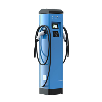 OCPP 1.6 Двойные пушки 22Kw Тип 2 Тип 1 Поверхная стоячая станция зарядки AC Ev с оплатой POS