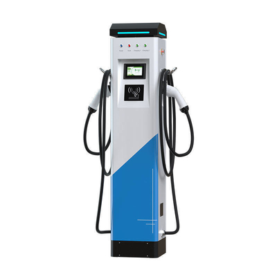 OCPP 1.6 Двойные пушки 22Kw Тип 2 Тип 1 Поверхная стоячая станция зарядки AC Ev с оплатой POS
