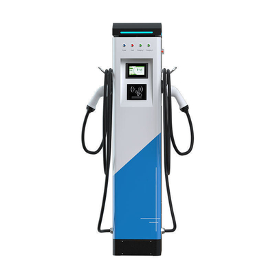 OCPP 1.6 Двойные пушки 22Kw Тип 2 Тип 1 Поверхная стоячая станция зарядки AC Ev с оплатой POS