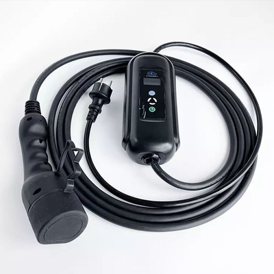 11кВт 380V-400V AC зарядное устройство для электромобилей с регулируемым выходом 16A и ЖК-экраном
