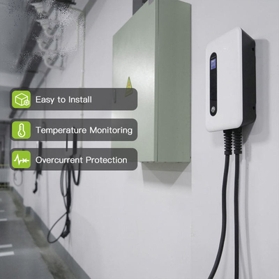 7Kw Ev зарядное устройство Ip66 32A 1 Фаза 220V Домашняя настенная станция зарядки электромобилей