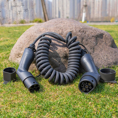 16A 32A Type2-Type2 EV зарядное соединение с материалом TPU и рабочим напряжением 250V