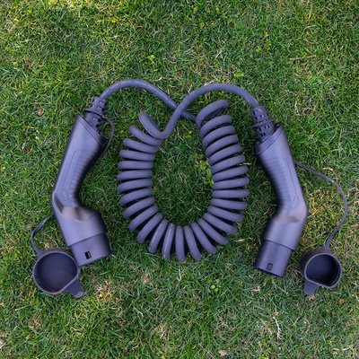 16A 32A Type2-Type2 EV зарядное соединение с материалом TPU и рабочим напряжением 250V