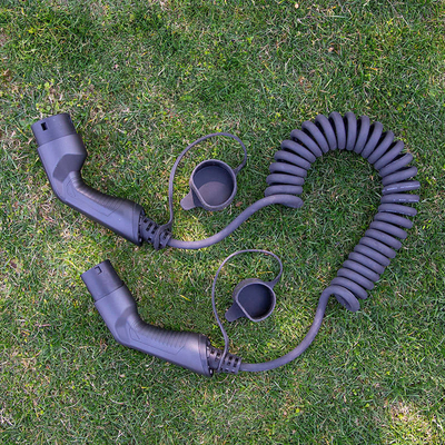 16A/32A TPU Type 2 EV Car Charger Connector Charging Coiled Cable для стабильной зарядки